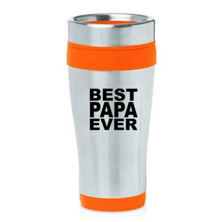 16oz Insulated Stainless Steel Travel Mug Best Papa Ever (Orange)
16oz Insulated Stainless Steel Travel Mug Best Papa Ever (Orange)