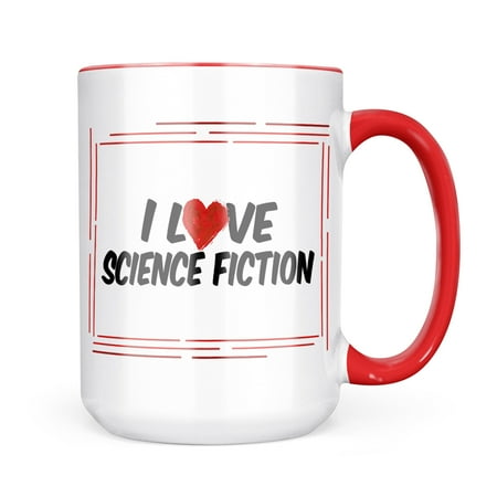Neonblond I Love Science Fiction Mug gift for Coffee Tea lovers
