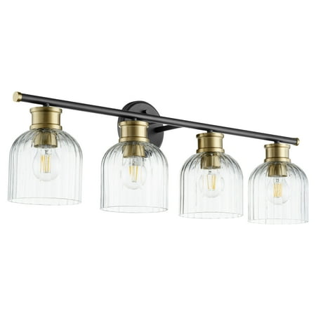 Quorum International 510-4 Monarch 3 Light 32 Wide Bathroom Vanity Light - Noir / Aged
Quorum International 510-4 Monarch 3 Light 32 Wide Bathroom Vanity Light - Noir / Aged
