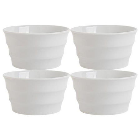 Home Essentials & Beyond 15998 12 oz White Tapered Ramekin - Set of 4