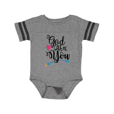 Inktastic God Gave Me You Arrow and Heart Gift Baby Boy or Baby Girl Bodysuit