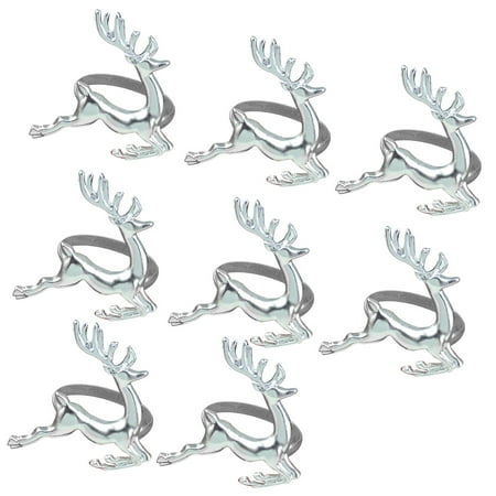 napkin Ring 8 PCS Elk Deer Napkin Rings Table Decorative Ornament for Christmas Wedding Parties Everyday Use (Silver)
napkin Ring 8 PCS Elk Deer Napkin Rings Table Decorative Ornament for Christmas Wedding Parties Everyday Use (Silver)