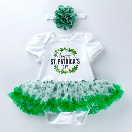 Infant Baby Newborn Print Girls Boys Fall Short Sleeve St. Patric.k s Day Romper Bodysuit Dress Clothes
Infant Baby Newborn Print Girls Boys Fall Short Sleeve St. Patric.k s Day Romper Bodysuit Dress Clothes