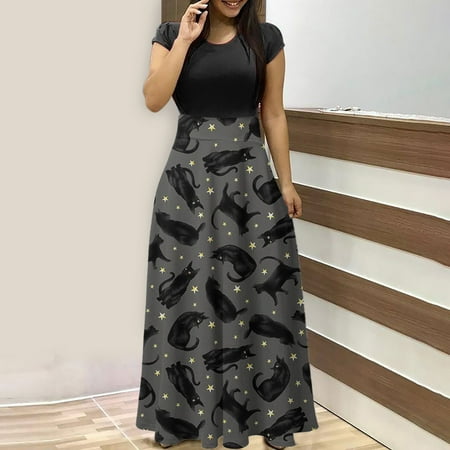 Simplmasygenix Festival Costumes Dresses for Women Women s Festival Print Colorful Long Dress Short Sleeve Print Dresses Beach Casual Maxi Sundress
Simplmasygenix Festival Costumes Dresses for Women Women s Festival Print Colorful Long Dress Short Sleeve Print Dresses Beach Casual Maxi Sundress