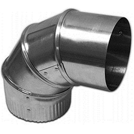 4 in. Galvanized Adjustable Elbows 30 Gauge - Pack of 12