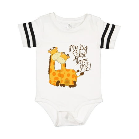 Inktastic My Big Sister Loves Me! Gift Baby Boy or Baby Girl Bodysuit
Inktastic My Big Sister Loves Me! Gift Baby Boy or Baby Girl Bodysuit
