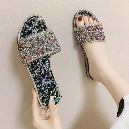 Summer Slippers For Women Beach Accesseories Flip Flops For Women Women Fashion Non-Slip Rhinestones Flat Sequins Sandals Slipper Beach Home Shoes Swimming Pool Accessories Mens Women Slippers
Summer Slippers For Women Beach Accesseories Flip Flops For Women Women Fashion Non-Slip Rhinestones Flat Sequins Sandals Slipper Beach Home Shoes Swimming Pool Accessories Mens Women Slippers