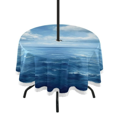 Round Tablecloth 60*60 Inches Round Tablecloth Outdoor Style Tablecloth With Umbrella Holes Tablecloth Outdoor Suitable For Kitchens and Dining Rooms Sea Of White Clouds
Round Tablecloth 60*60 Inches Round Tablecloth Outdoor Style Tablecloth With Umbrella Holes Tablecloth Outdoor Suitable For Kitchens and Dining Rooms Sea Of White Clouds