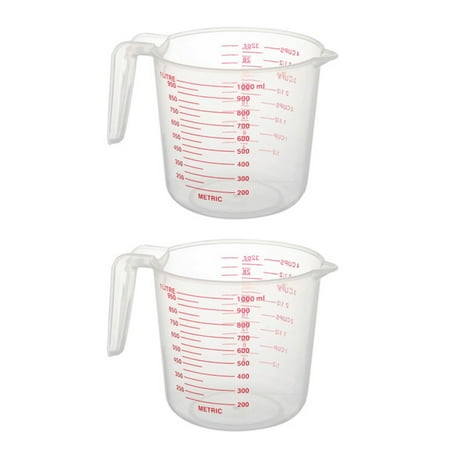 2X 1000Ml Measuring Cup Baking Tool Kitchen Tool High Quality Plastic Measuring Cup Tool Cup with Scale
2X 1000Ml Measuring Cup Baking Tool Kitchen Tool High Quality Plastic Measuring Cup Tool Cup with Scale