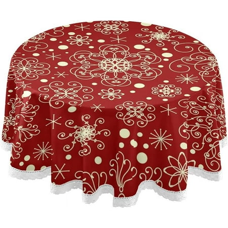 SKYSONIC Christmas Snowflakes Round Tablecloth 60 Inch Waterproof Stain and Wrinkle Resistant Washable Decorative Table Covers for Kitchen Dining Tabletop Party Outdoor Picnic
SKYSONIC Christmas Snowflakes Round Tablecloth 60 Inch Waterproof Stain and Wrinkle Resistant Washable Decorative Table Covers for Kitchen Dining Tabletop Party Outdoor Picnic