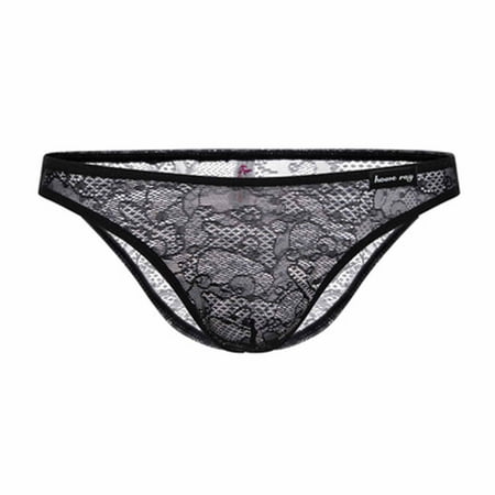Panties Clearance Men S New Trendy Low Waist Trendy Lace Briefs Transparent Briefs Black L
Panties Clearance Men S New Trendy Low Waist Trendy Lace Briefs Transparent Briefs Black L