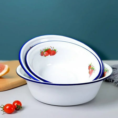 XingHD Thickened Enamel Bowl Washable Nostalgic Fruit Pattern Soup Basin for Dinner
XingHD Thickened Enamel Bowl Washable Nostalgic Fruit Pattern Soup Basin for Dinner