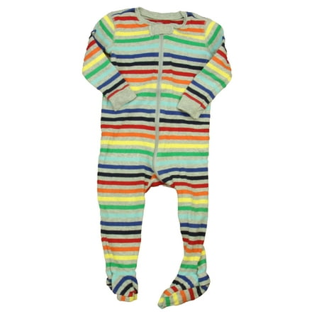 Pre-owned Primary.com Boys Gray Stripe 1-piece footed Pajamas size: 6-9 Months
Pre-owned Primary.com Boys Gray Stripe 1-piece footed Pajamas size: 6-9 Months