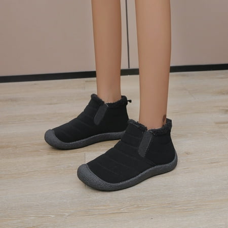Snow Boots Ladies Fashion Solid Color Suede Shoes Plush Warm Flat Comfortable Cotton Boots
Snow Boots Ladies Fashion Solid Color Suede Shoes Plush Warm Flat Comfortable Cotton Boots