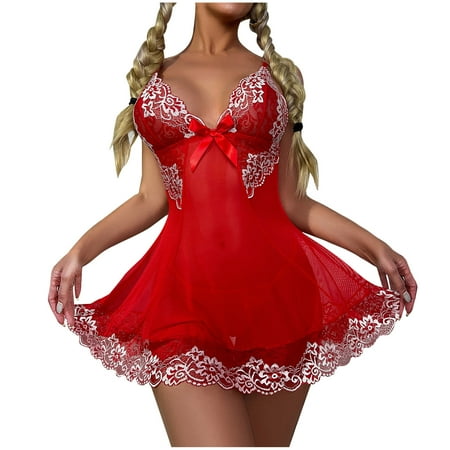 Zpanxa Women s Sexy Underwear Lace Thin Sexy Pajamas Two-piece Nightdress Red XL
Zpanxa Women s Sexy Underwear Lace Thin Sexy Pajamas Two-piece Nightdress Red XL