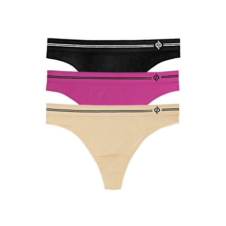 Felina | EnergyX Active Thong 3-Pack (Black Neutral Fuchsia 1X2X)
