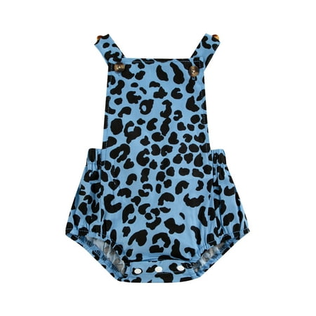 Frobukio Toddler Baby Girls Summer Romper Cute Leopard Print Casual Newborn Sleeveless Suspender Jumpsuit Bodysuit Blue 3-6 Months
Frobukio Toddler Baby Girls Summer Romper Cute Leopard Print Casual Newborn Sleeveless Suspender Jumpsuit Bodysuit Blue 3-6 Months