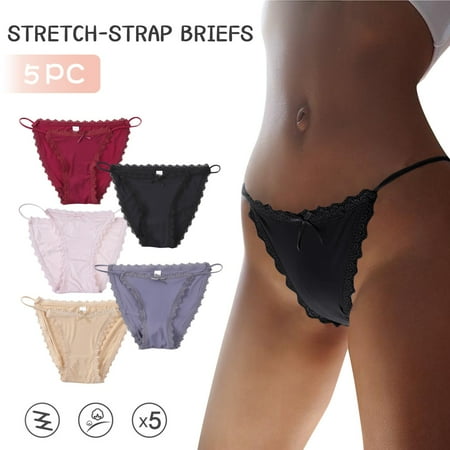 B91xZ Lingerie For Women Lace Silk Low Underwear Ribbon Waist Seamless Five-piece Women s Women s Lingerie Sexy Gray Beige Pink Black Wine XL
B91xZ Lingerie For Women Lace Silk Low Underwear Ribbon Waist Seamless Five-piece Women s Women s Lingerie Sexy Gray Beige Pink Black Wine XL
