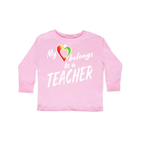 Inktastic My Heart Belongs to a Teacher Gift Toddler Boy or Toddler Girl Long Sleeve T-Shirt
Inktastic My Heart Belongs to a Teacher Gift Toddler Boy or Toddler Girl Long Sleeve T-Shirt