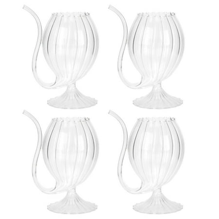 NUOLUX 4 Pcs Exquisite Striped Juice Glass Transparent Wine Cup Creative Beverage Cup
NUOLUX 4 Pcs Exquisite Striped Juice Glass Transparent Wine Cup Creative Beverage Cup