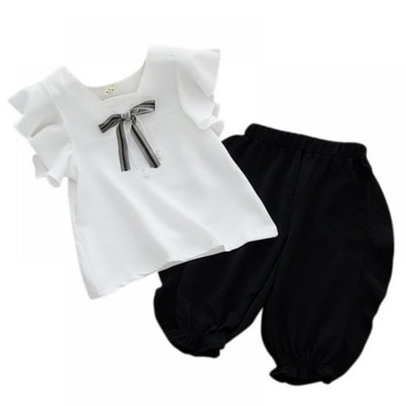 Toddler Baby Girls Clothes Fly Sleeve Bow Tops T-shirt + Short Pants Summer Outfit Set
Toddler Baby Girls Clothes Fly Sleeve Bow Tops T-shirt + Short Pants Summer Outfit Set