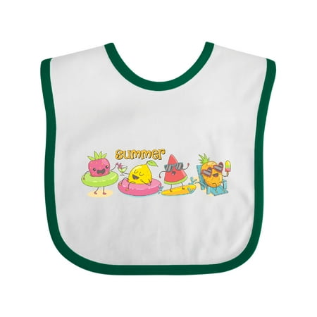 Inktastic Kawaii Summer Fruit Gift Baby Boy or Baby Girl Bib