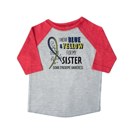 Inktastic I Wear Blue and Yellow for my Sister- Down Syndrome awareness Gift Toddler Boy or Toddler Girl T-Shirt
Inktastic I Wear Blue and Yellow for my Sister- Down Syndrome awareness Gift Toddler Boy or Toddler Girl T-Shirt