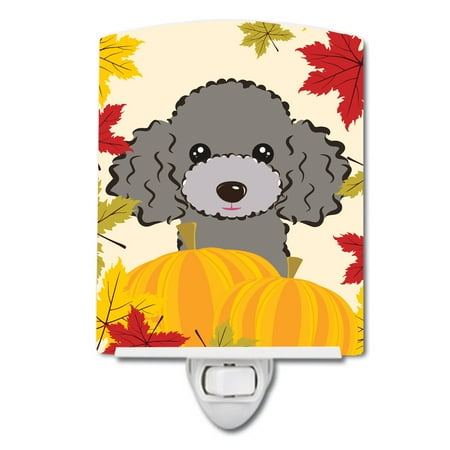 Caroline s Treasures BB2065CNL Silver Gray Poodle Thanksgiving Ceramic Night Light 6x4x3 multicolor 
Caroline s Treasures BB2065CNL Silver Gray Poodle Thanksgiving Ceramic Night Light 6x4x3 multicolor