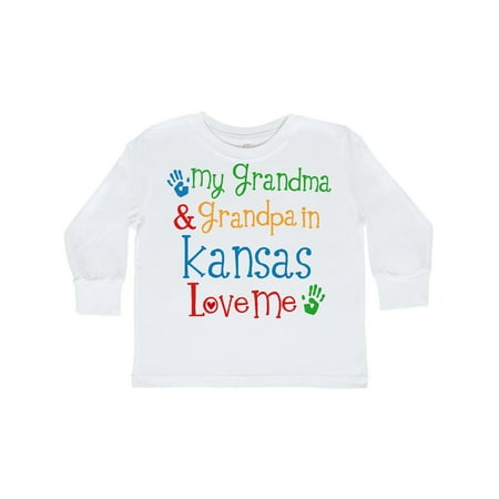 Inktastic Kansas Grandma Grandpa Loves Me Gift Toddler Boy or Toddler Girl Long Sleeve T-Shirt
Inktastic Kansas Grandma Grandpa Loves Me Gift Toddler Boy or Toddler Girl Long Sleeve T-Shirt