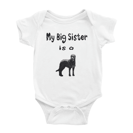 My Big Sister Is A Irish Wolfhound Dog Funny Baby Clothing Bodysuits Boy Girl Unisex
My Big Sister Is A Irish Wolfhound Dog Funny Baby Clothing Bodysuits Boy Girl Unisex
