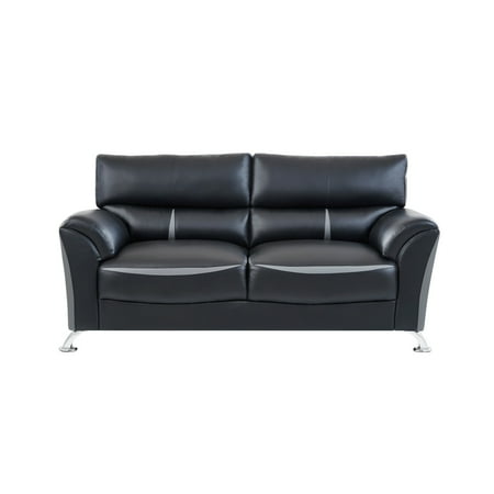 Global Furniture Black and Grey Sofa