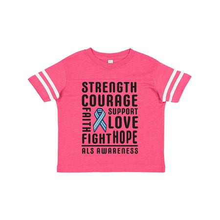 Inktastic ALS Awareness Strength Courage Support Gift Toddler Boy or Toddler Girl T-Shirt
Inktastic ALS Awareness Strength Courage Support Gift Toddler Boy or Toddler Girl T-Shirt