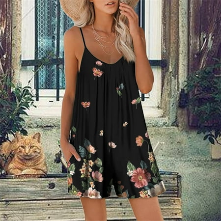 FAVIPT Womens Short Rompers Casual Summer Loose V Neck Adjustable Strap Sleeveless Jumpsuits Hawaiian Printed Dress for Beach Vacation
FAVIPT Womens Short Rompers Casual Summer Loose V Neck Adjustable Strap Sleeveless Jumpsuits Hawaiian Printed Dress for Beach Vacation