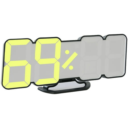 Decdeal alarm clock digital RGB LED USB desk clock 3D wall clock 115 color variable with voice control function time temperature date display
Decdeal alarm clock digital RGB LED USB desk clock 3D wall clock 115 color variable with voice control function time temperature date display