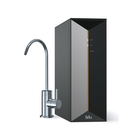 Brio Prism Reverse Osmosis Tank-Less Water Filtration System with Stainless Steel Faucet 600GPD 1.5:1 Pure to Drain
Brio Prism Reverse Osmosis Tank-Less Water Filtration System with Stainless Steel Faucet 600GPD 1.5:1 Pure to Drain