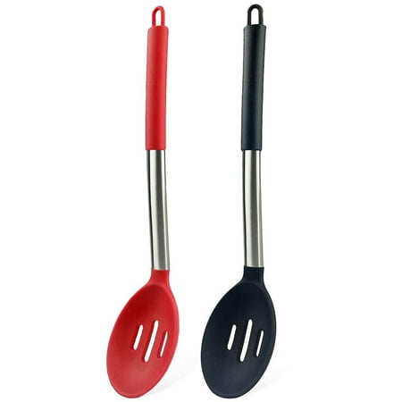 Silicone Cooking Spoon Set Of 2 Non Stick Solid Basting Spoon Heat-Resistant Kitchen Utensils for Colander
Silicone Cooking Spoon Set Of 2 Non Stick Solid Basting Spoon Heat-Resistant Kitchen Utensils for Colander