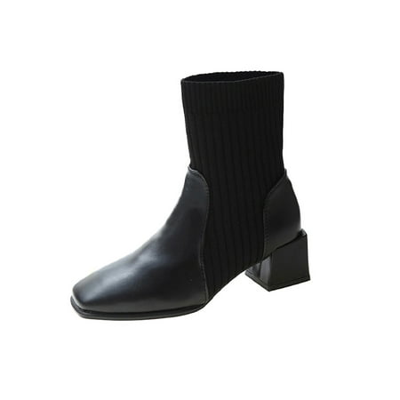 Daeful Ladies Casual Pull On Dress Shoes Work Comfort Elastic Boots Office Anti Slip Square Toe Chelsea Boot Black 5
Daeful Ladies Casual Pull On Dress Shoes Work Comfort Elastic Boots Office Anti Slip Square Toe Chelsea Boot Black 5