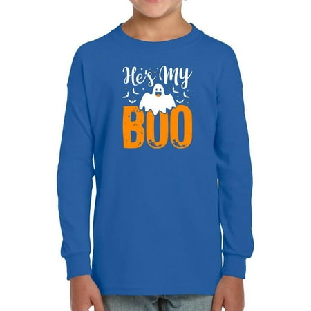 He s My Boo Cute Halloween Long Sleeve Toddler -Image by Shutterstock 4 Toddler