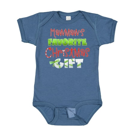 Inktastic Mawmaw s Favorite Christmas Gift Gift Baby Boy or Baby Girl Bodysuit
Inktastic Mawmaw s Favorite Christmas Gift Gift Baby Boy or Baby Girl Bodysuit