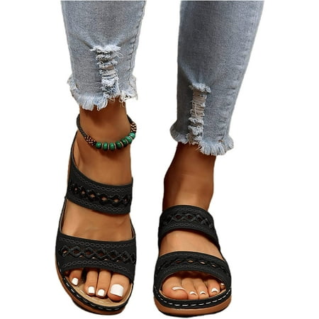 Lausiuoe Womens Sandals With Arch Support Plantar Fasciitis Orthopedic Flip Flops Comfortable Walking Orthotic Slide
Lausiuoe Womens Sandals With Arch Support Plantar Fasciitis Orthopedic Flip Flops Comfortable Walking Orthotic Slide