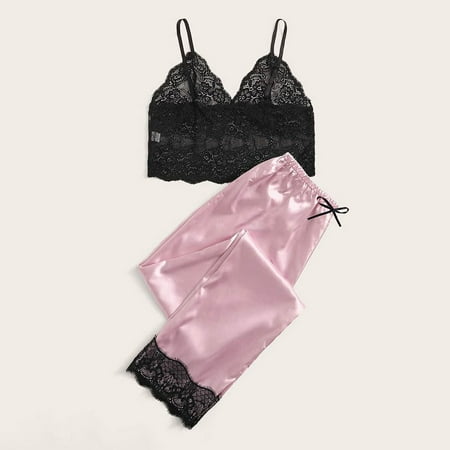 B91xZ Lingerie For Women Womens Outfits Lace Camisole Bra Long Pants Two Piece Pajamas Sleepwear Underwear Womens Matching Set Pink M
B91xZ Lingerie For Women Womens Outfits Lace Camisole Bra Long Pants Two Piece Pajamas Sleepwear Underwear Womens Matching Set Pink M