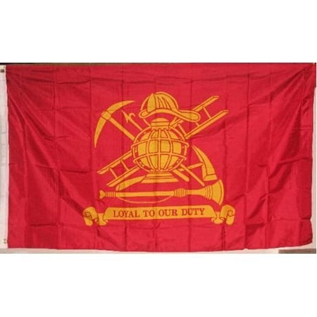 2x3 Fire Fighter Loyal To Our Duty Flag Polyester Firefighter Department