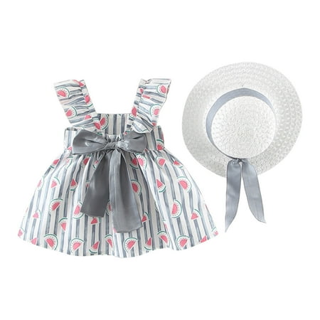 Up to 30% off! Kukoosong Girls Dresses Toddler Baby Girl Clothes Summer Bow Decoration Flower Print Suspender Dress With Hat Gray 3-4 Years
Up to 30% off! Kukoosong Girls Dresses Toddler Baby Girl Clothes Summer Bow Decoration Flower Print Suspender Dress With Hat Gray 3-4 Years