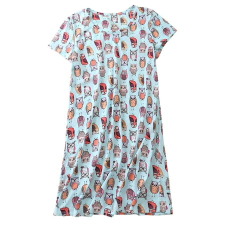 Homgro Women s Cotton Nightgown Soft Pjs Summer Short Sleeve Midi Loose Cute Crew Neck Sleeping Loungewear Owl 12-14
Homgro Women s Cotton Nightgown Soft Pjs Summer Short Sleeve Midi Loose Cute Crew Neck Sleeping Loungewear Owl 12-14