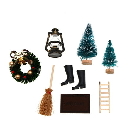 8pcs/set 1/12 Dollhouse Christmas Boots Tree Wreath Carpet Broom Dollhouse Miniature Accessories DIY Mini Fairy Garden Decoration
8pcs/set 1/12 Dollhouse Christmas Boots Tree Wreath Carpet Broom Dollhouse Miniature Accessories DIY Mini Fairy Garden Decoration