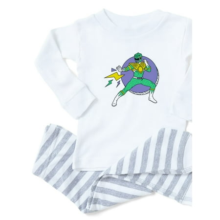 CafePress - Green Ranger Lightning Bolts - Toddler Long Sleeve Pajama set
