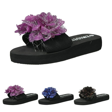 NECHOLOGY Slippers Women Platform Women Slippers Fashion Slippers Flower Decoration Elegant Flat Womens Slippers with Rubber Soles Black 7
NECHOLOGY Slippers Women Platform Women Slippers Fashion Slippers Flower Decoration Elegant Flat Womens Slippers with Rubber Soles Black 7