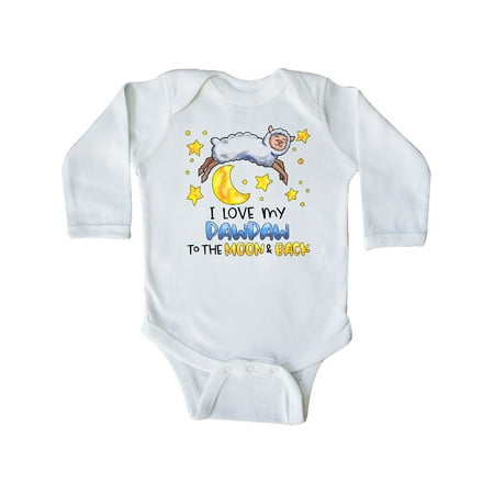 Inktastic I Love my Pawpaw to the Moon and Back Cute Sheep Gift Baby Boy or Baby Girl Long Sleeve Bodysuit
Inktastic I Love my Pawpaw to the Moon and Back Cute Sheep Gift Baby Boy or Baby Girl Long Sleeve Bodysuit