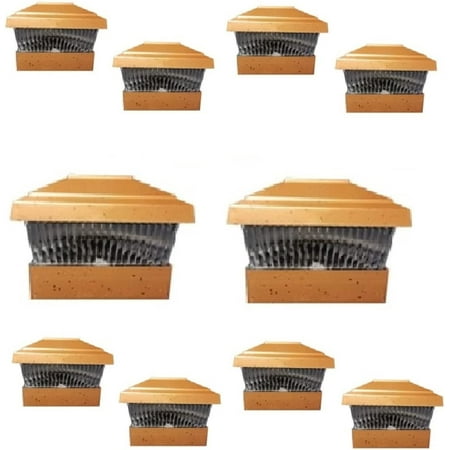 10 Pack Solar 5X5 Fence Post Cap Light with One LED Bulbs COPPER Garden Square Shape Cap Light
10 Pack Solar 5X5 Fence Post Cap Light with One LED Bulbs COPPER Garden Square Shape Cap Light