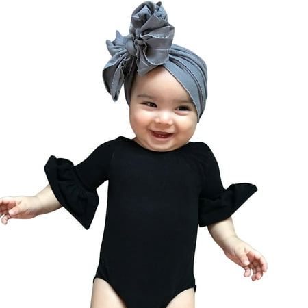PEASKJP Rompers for Girls Stretchy Jumpsuits Baby Girl Clothes Cotton Rompers Ruffle Jumpsuits Baby Clothes Girl Black 18-24 Months
PEASKJP Rompers for Girls Stretchy Jumpsuits Baby Girl Clothes Cotton Rompers Ruffle Jumpsuits Baby Clothes Girl Black 18-24 Months